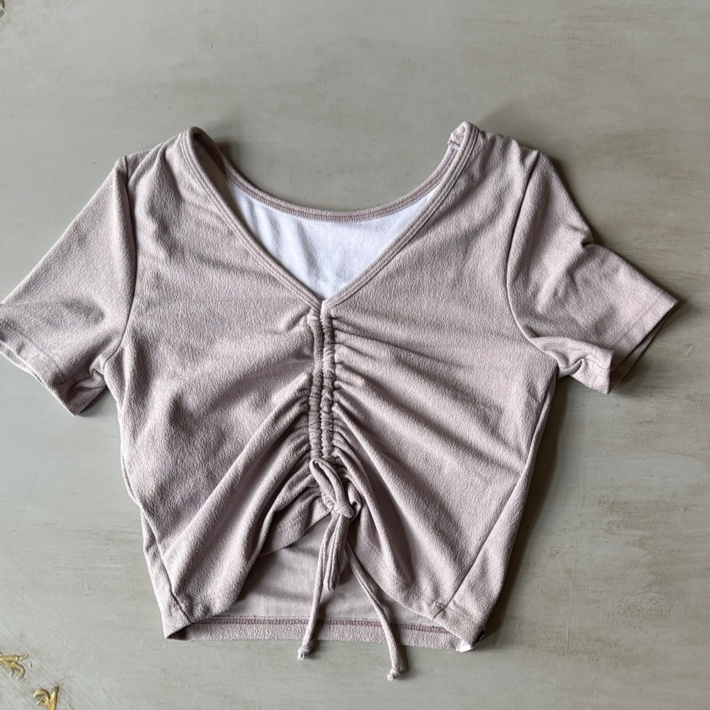 FIVE Dancewear ruched-airbrush top